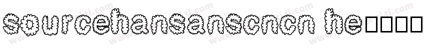 sourcehansanscncn he字体转换